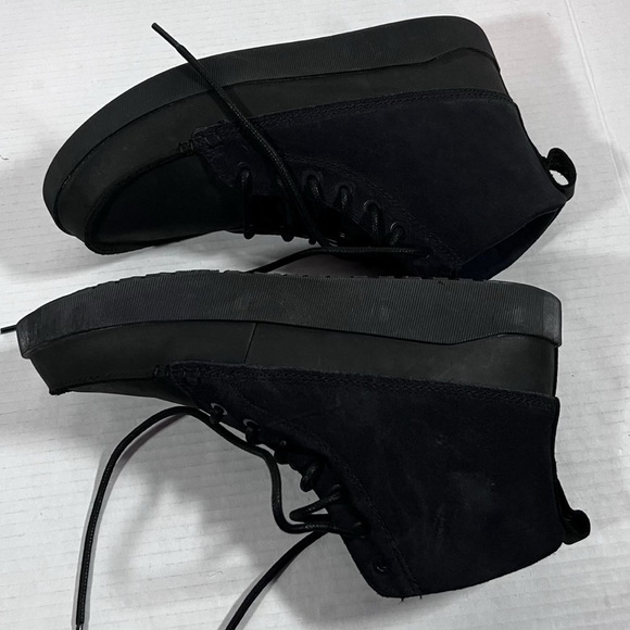 Olukai Men\'s Nalukai Kapa Boot Lava Rock Black Canvas Chukka Ankle Mid Size 8.5 main image 7